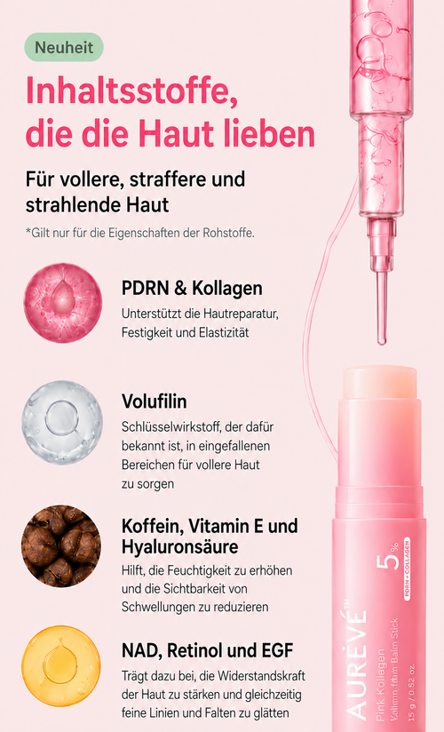 Aurevé™ - Pink Collagen Volume Multi Balm Stick