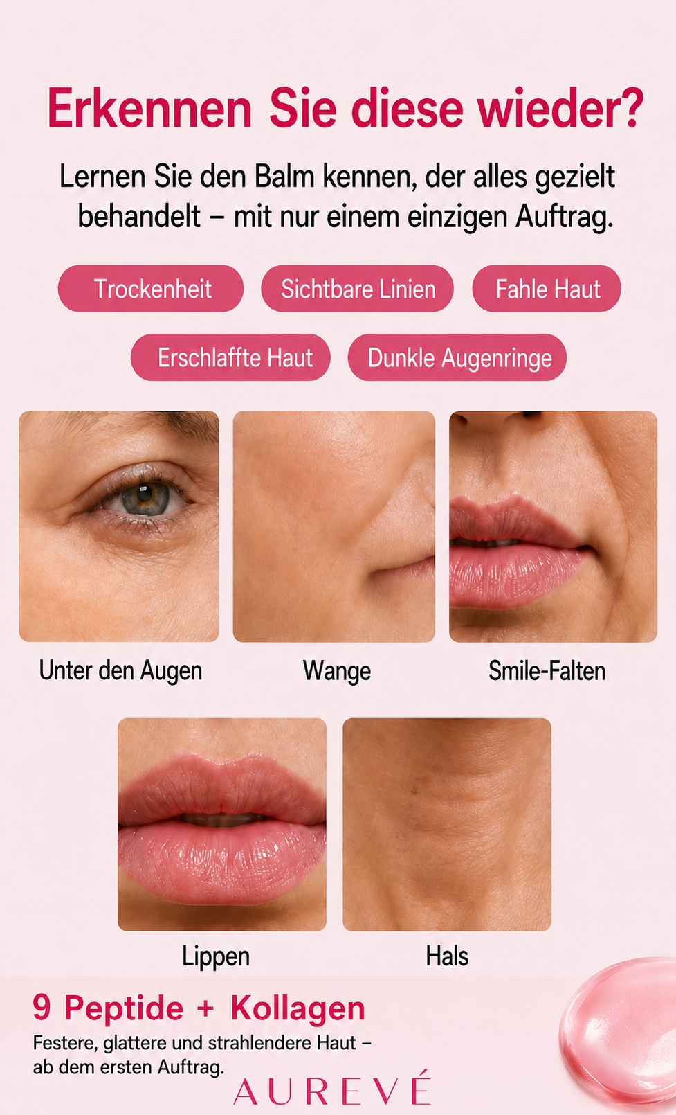 Aurevé™ - Pink Collagen Volume Multi Balm Stick